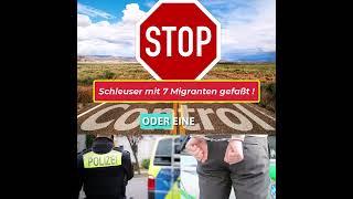 Schleuser und 7 illegale Migranten gefasst