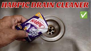 HARPIC drain cleaner how to use | How to clean blocked /Jam drain pipes using HARPIC drain cleaner