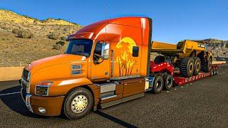 American Truck Simulator: Mack Truck Delivers Volvo A25G Heavy Cargo from Las Vegas to Kingman