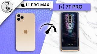 OnePlus 7T Pro vs iPhone 11 Pro Max Speedtest Comparison - Pro Battle!