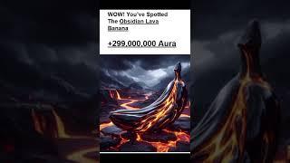 Obsidian Lava Banana #Aura #Luck #Hope