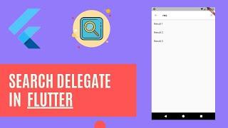 Integrate Search support in Flutter | Search data from List or any Json data