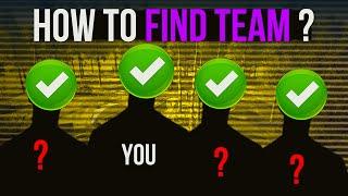 How to find team for bgmi Competitive