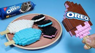 Simple OREO Chocolate Ice Cream | Lego Dessert Recipe | Lego Stop Motion ASMR