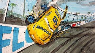 Cruz's Crash . CARS 4 Drawing and Coloring Pages | Tim Tim TV