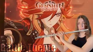 Natlan Battle Theme - Mavuika x Capitano | Genshin Impact | Flute Cover [SHEET MUSIC]