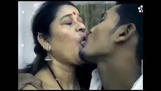 Aunty kissing