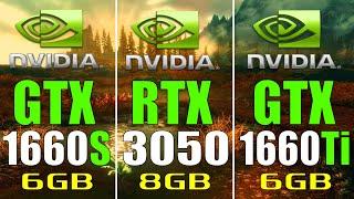 GTX 1660 SUPER vs RTX 3050 vs GTX 1660Ti || 7 PC GAMES BENCHMARK TEST ||