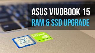 Asus Vivobook 15 X510U / X510UQ  RAM and SSD / HDD upgrade