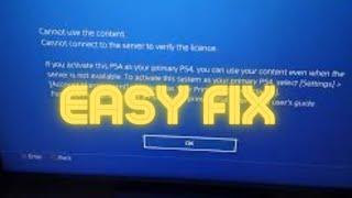 PS4 Cannot Connect To The Server To Verify The License (Easy Fix / 2023!)