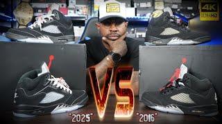 2016 AIR JORDAN 5 "BLACK METALLIC" VS 2025 REIMAGINED "BLACK METALLIC" 5... WHICH IS BETTER????