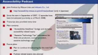 Improvement of Web Accessibility in Japan