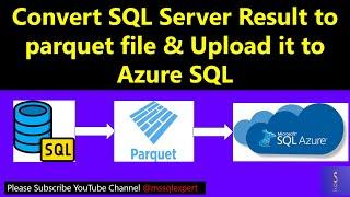 how to convert sql server result to parquet | parquet file | Azure sql | parquet