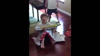 Nolan opens presents