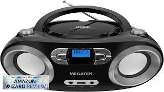 MEGATEK Portable CD Player Boombox with FM Radio Bluetooth and USB Port Review