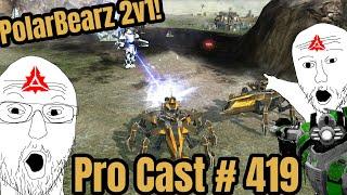 Polarbearz 2v1! Supreme Commander 2 Pro Cast# 419 2v1 on Treallach Island - Steal Speaks