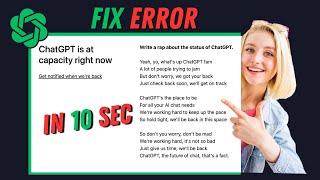 Chat GPT is at capacity right now - Fix Error in 10 Sec | How To Fix Chat GPT Is At Capacity