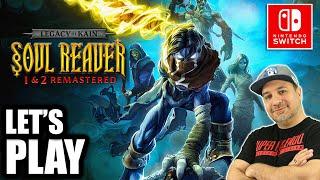 Let's Play Legacy of Kain Soul Reaver 1 & 2 Remastered on Nintendo Switch LIVE GAMEPLAY