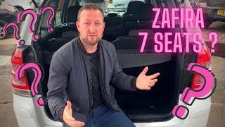 Vauxhall Zafira - How Do The Rear Seats Go Down ? Rear Seat Configuration !