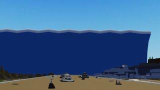 Roblox tsunami game level 100 tsunami but…