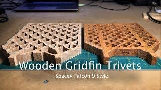 SpaceX-Style Wooden Gridfin Trivets - CNC Project #86/104