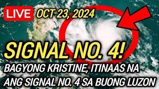 ️SIGNAL NO. 4 NA SA BUONG LUZON! SUPER TYPHOON “KRISTINE” LATEST UPDATE! OCTOBER 23, 2024