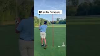 D1 golfer vs d3 golfer random par challenge #golf #golfer #golfing #sports