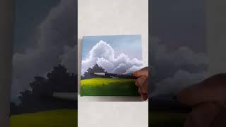 easy landscape painting #art #shorts