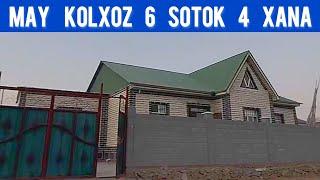 May kolxoz Ferma. 6 sotok 4 xana. 600 mln kelisimli. Qalatin zatlari bar. 90-576-81-44