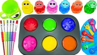 Satisfying Video DIY How To Make Rainbow BIG Forms Sprunki Forms Slimes & Glitter Cutting Candy ASMR