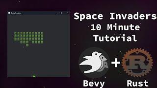 Making a Space Invaders Game with Bevy and Rust in under 10 Minutes