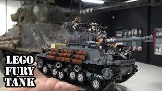 LEGO WWII Fury Tank Meets the Real Fury!