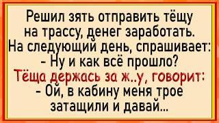 Как тёще на трассе заехали не туда! Сборник свежих анекдотов! Юмор!