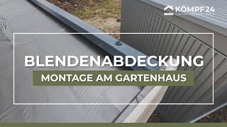 Blendenabdeckungen | Montage am Gartenhaus