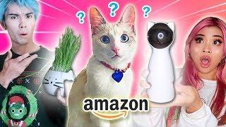 Testing WEIRD CAT PRODUCTS from AMAZON! *funny reactions*