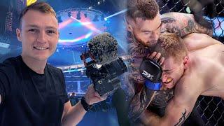 Cameraman films with Fabio Schäfer MMA fight in Berlin | BTS with Sirui Aurora 85mm