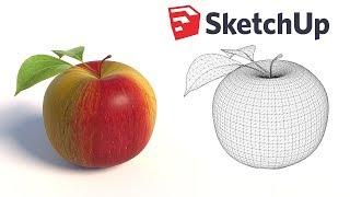 Modeling an apple with Vertex tools, Quadface tools and SUbD – Sketchup Tutorial