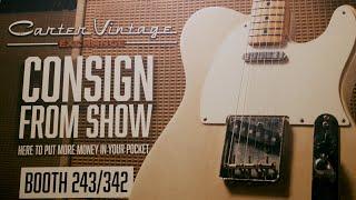 Carter Vintage Guitars goes to Dallas Guitar Festival