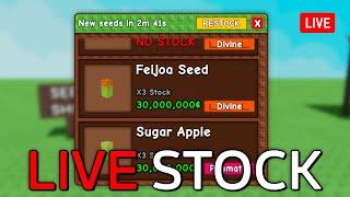 Live  | GROW A GARDEN NEW STOCK AND TRADE 24/7!