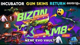 OLD INCUBATOR SKIN RETURN  POKER MP40  NEXT EVO VAULT EVENT  TODAY NIGHT UPDATE | MALAYALI BRO