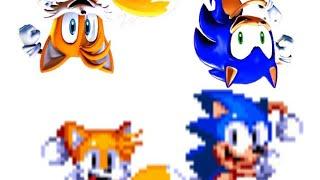 Classic Sonic and Tails dances though Sonic games