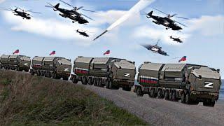 October 12! Russian container truck convoy and 1,600 tons of ammunition ambushed in Ukraine