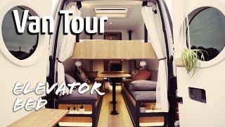 VAN TOUR | 5 BERTH WITH AN ELAVATING BED | LWB Mercedes Sprinter