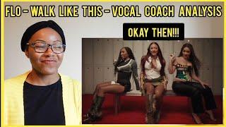 FLO - WALK LIKE THIS | Vocal Coach Analysis | TOO MUCH? #vocalcoach #reaction #flo