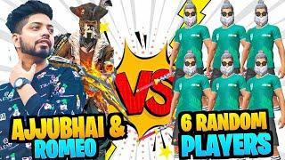 Ajjubhai & Romeo Trying To Make Best Dynamic Duo Against 6 Random Pro Players- Garena Free Fire