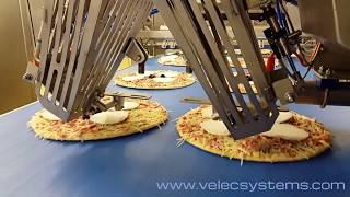 Olives onto pizza | Velec Systems  
