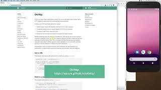 OKHTTP to makeHTTP Requests and Android Setup