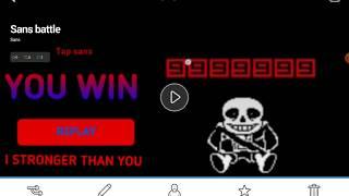 Битва с Сансом на андроид(Пасхалка)/Fight with Sans on android (Easter Egg)