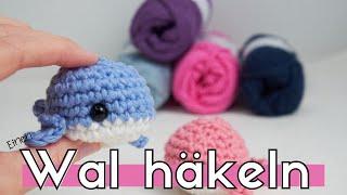 Einen süßen Wal häkeln.  Einen Amigurumi Wal häkeln für Anfänger. Super einfach!