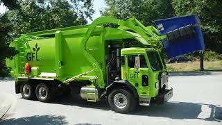 GFL/Green For Life/ garbage truck in Whistler, BC, Canada